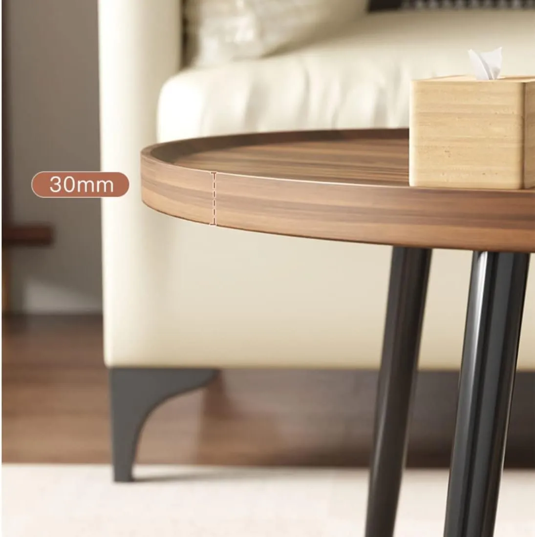 Oval Coffee Table Side End Table-120cm