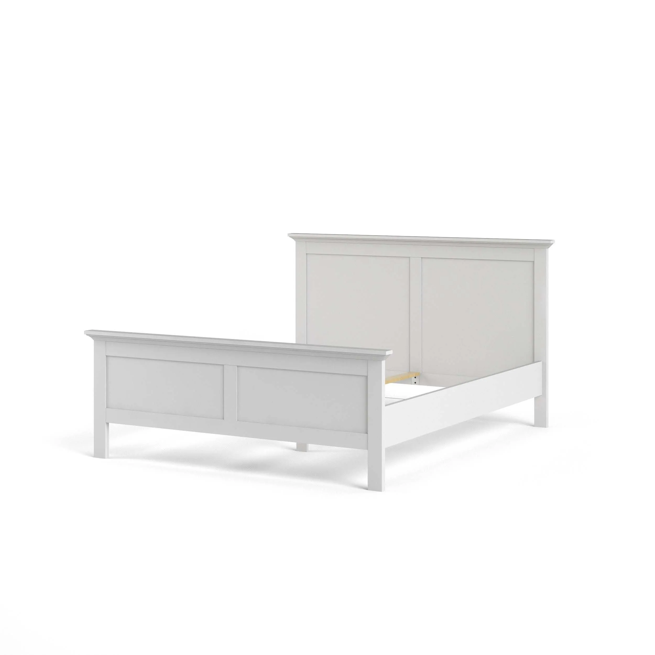 Paris Double Bed - White