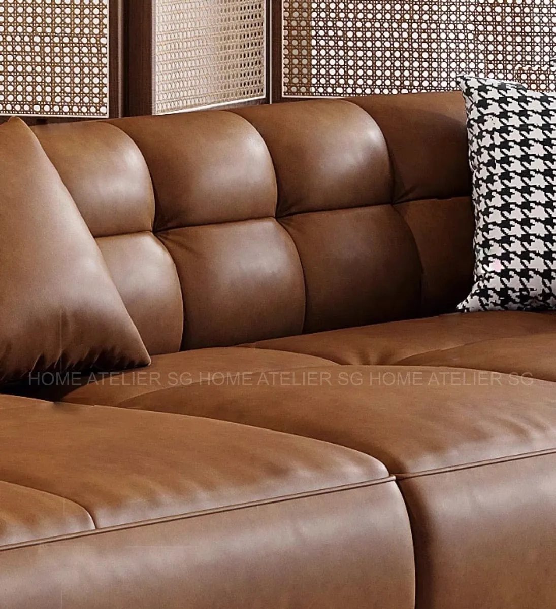 Rickford Revolving Swivel Chair Leather Sofa