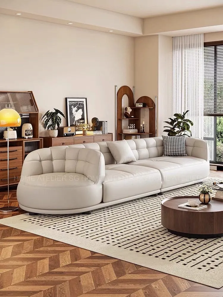 Rickford Revolving Swivel Chair Leather Sofa