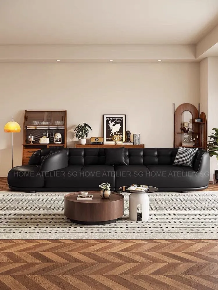 Rickford Revolving Swivel Chair Leather Sofa