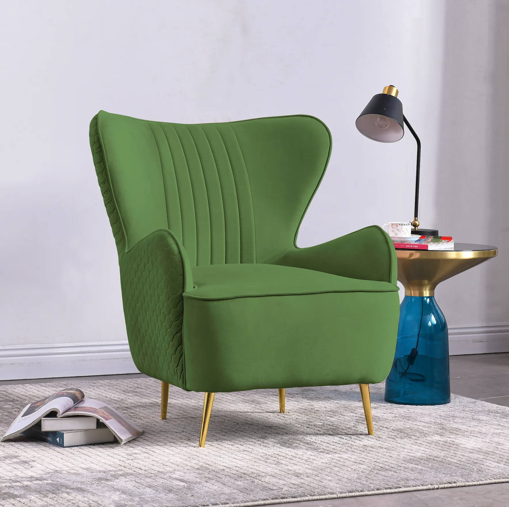 Rubeza Leo Lottie Collection Armchair - Grass Green 2