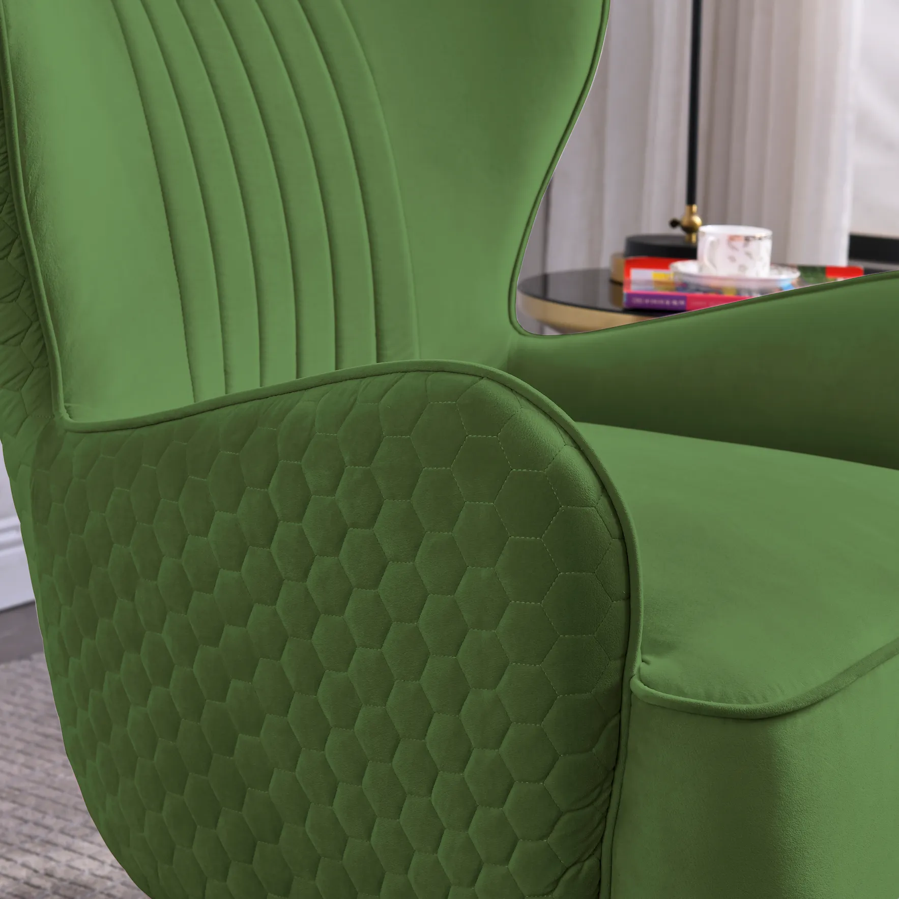 Rubeza Leo Lottie Collection Armchair - Grass Green 2