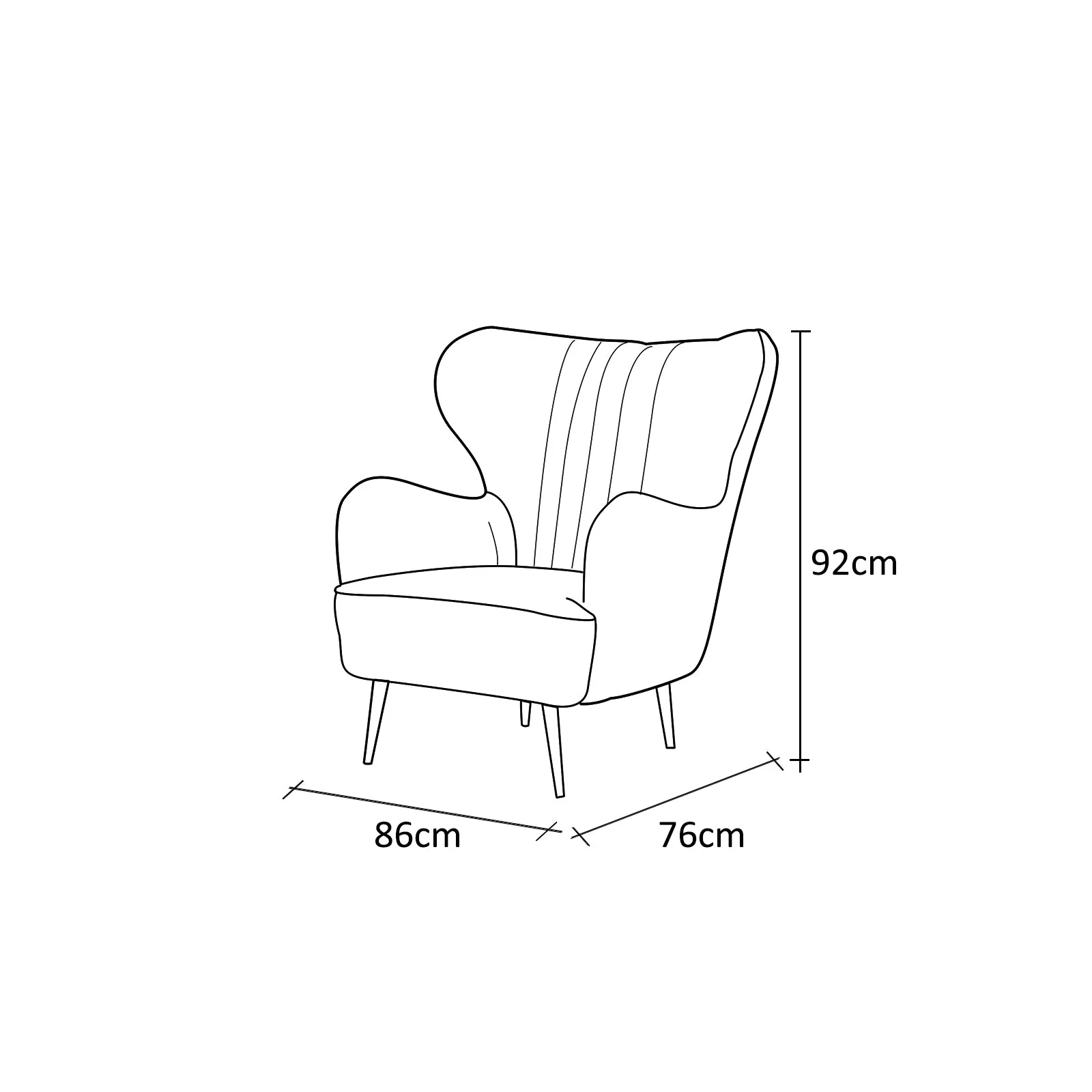 Rubeza Leo Lottie Collection Armchair - Taffy Pink