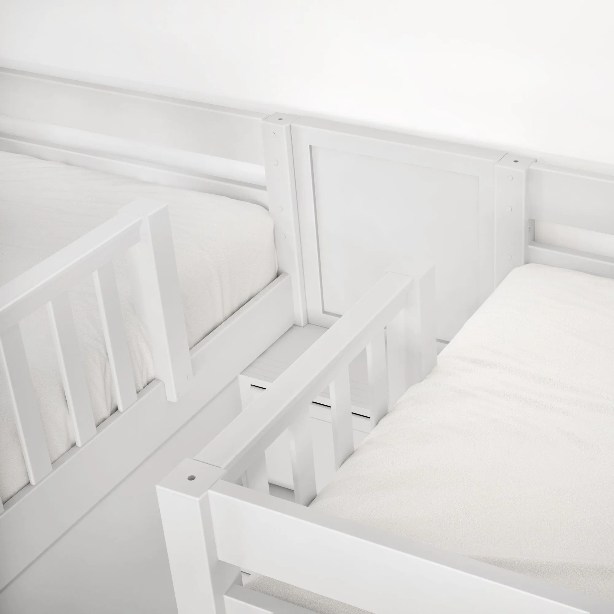 Twin XL Quad Bunk with Stairs in Middle