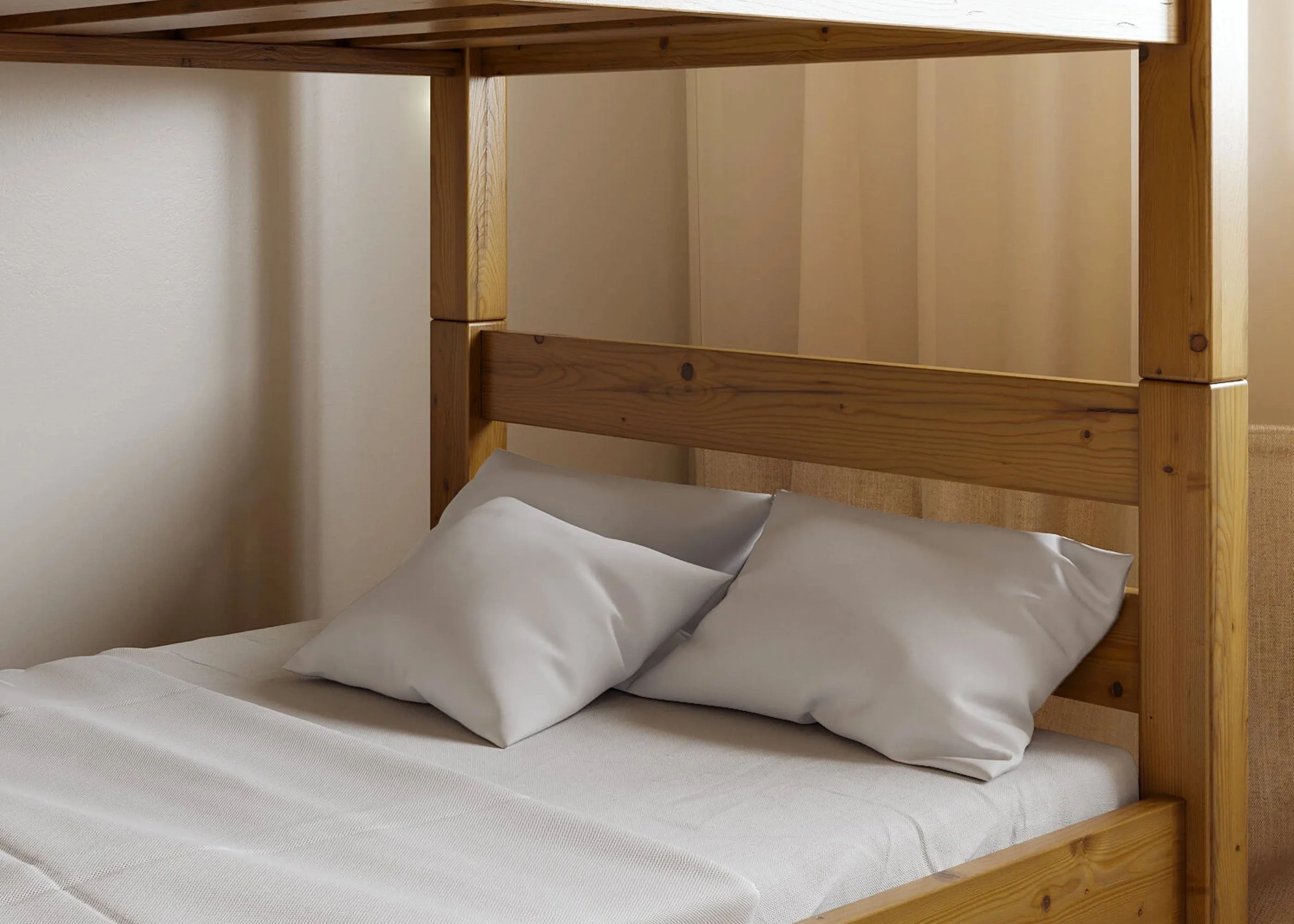 Wood Quadruple Bunk